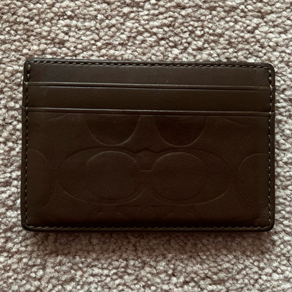 Coach *NEW* leather Wallet & *USED* Card Holder set - Picture 7 of 9